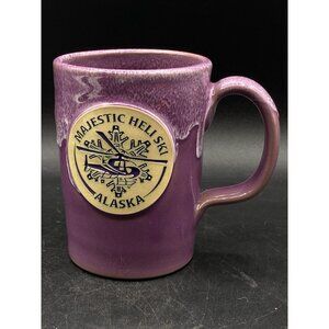 2021 Deneen Pottery Pink Majestic Heli Ski Alaska Chugach & Talkeetna Helicopter